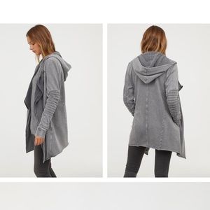 NWOT H&M Hooded sweatshirt cardigan S